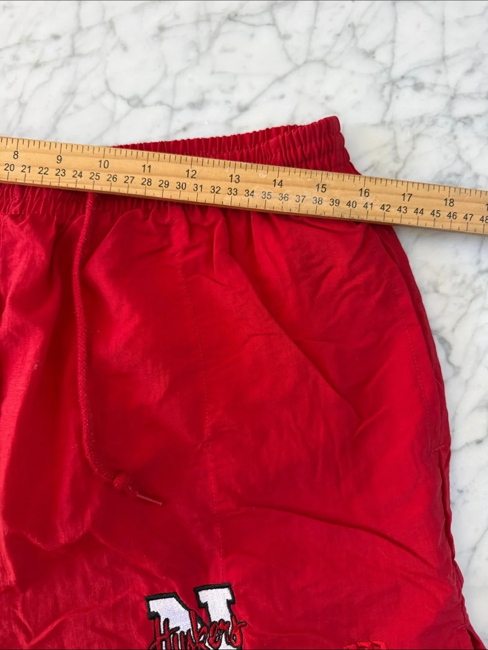 Vintage Wilson Nebraska Huskers Shorts Men's L Red